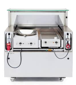 Front-Cooking-Station mit Randabsaugung