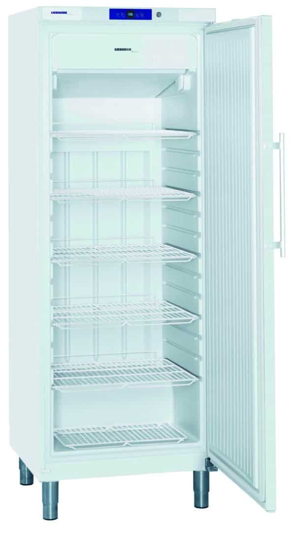 Gastronorm-Tiefkühlschrank 2/1 GN · 490 l, Korpus und Tür Stahl weiß – Bild 3
