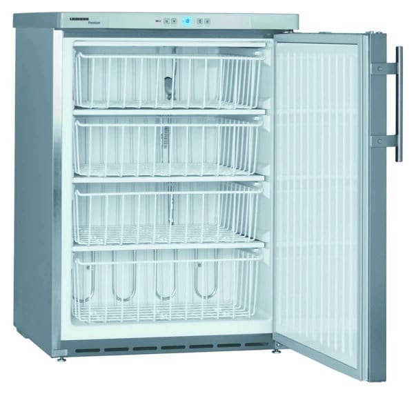 Kompakt-Tiefkühlschrank · 133 l · Edelstahl