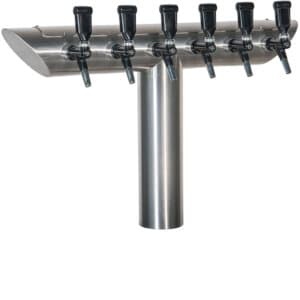 Premix- /Bier- Metallschanksäule · ST · 6-leitig