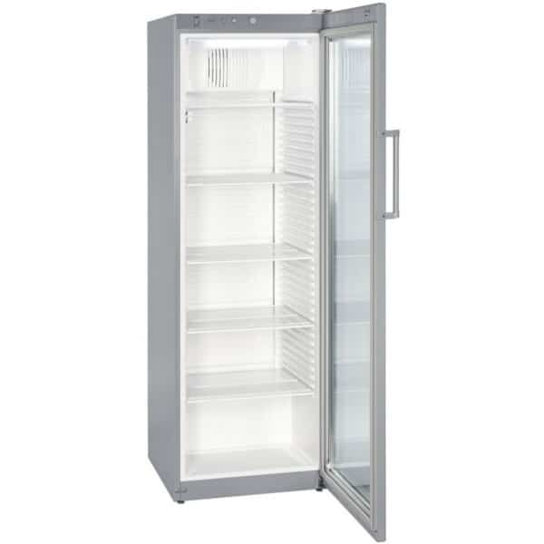 Flaschen-/ Präsentationskühlschrank · 359 l · Korpus Stahl/silber – Bild 3