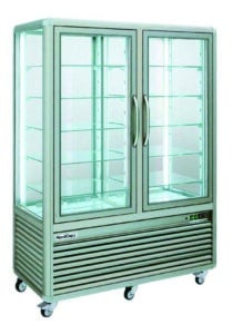 Panorama-Kühlsäule · mit 10 Glasablagen