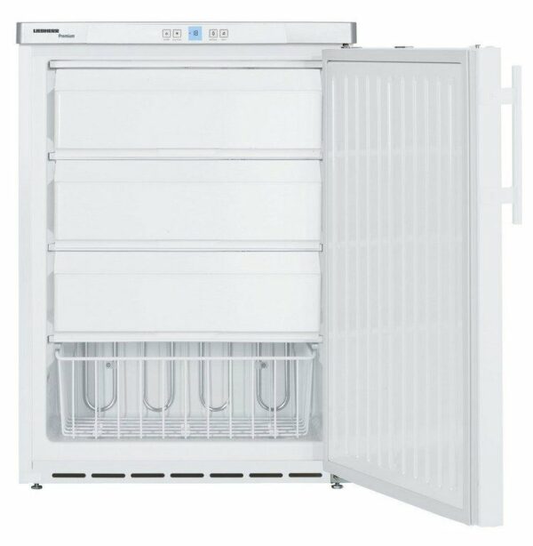 Kompakt-Tiefkühlschrank · 133 l · Korpus und Tür Stahl/weiß – Bild 3