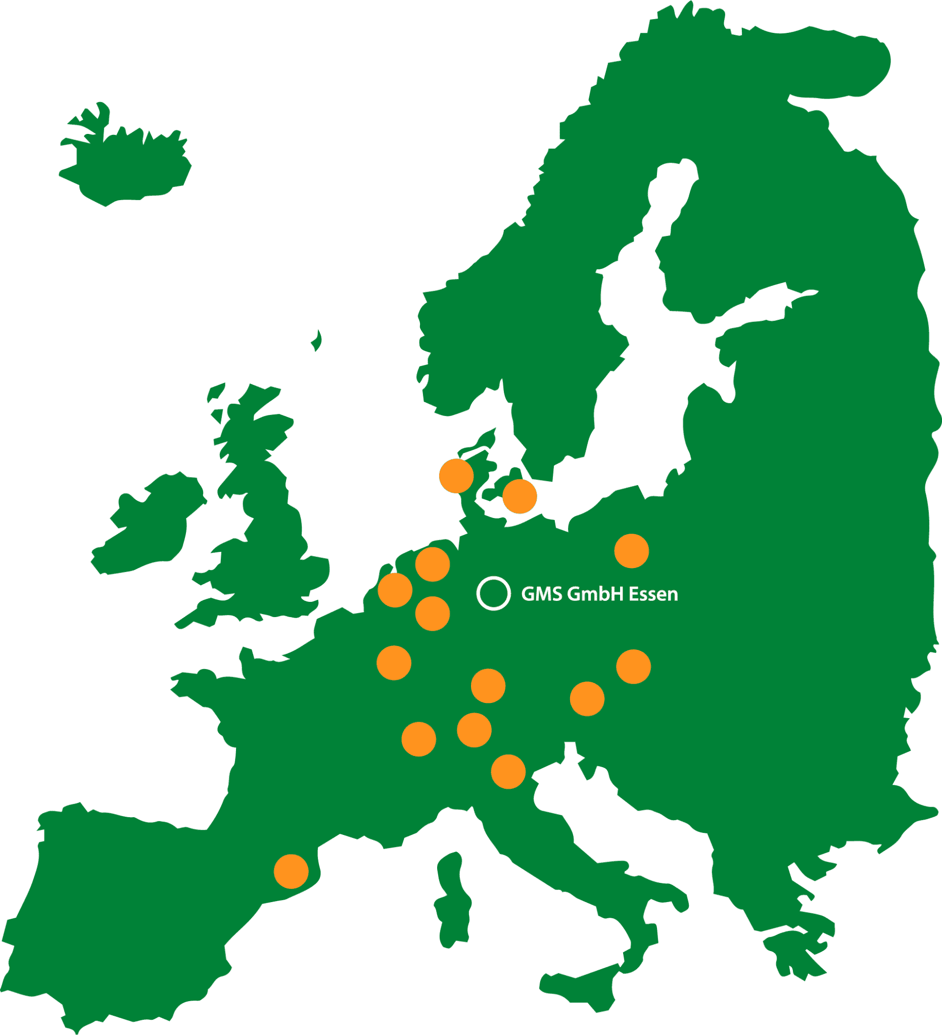 Belieferte Messen in Europa - GMS Events